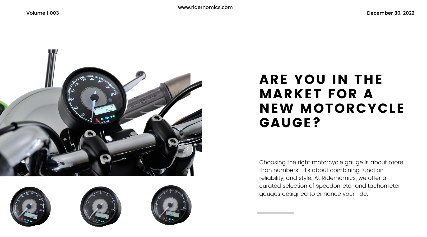 Are You in the Market for a New Motorcycle Gauge?