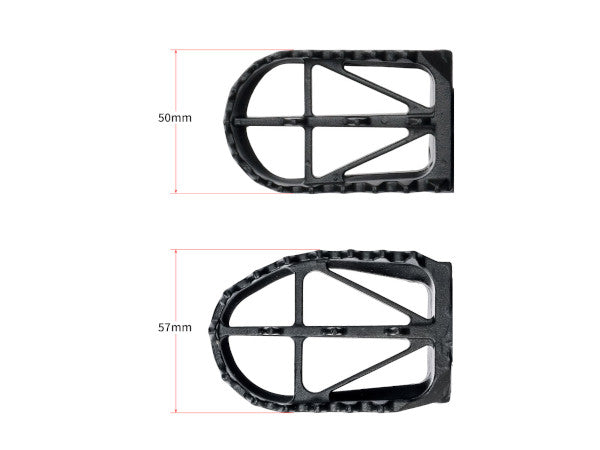 50mm Wide footpegs for Honda CRF110F & CRF125F